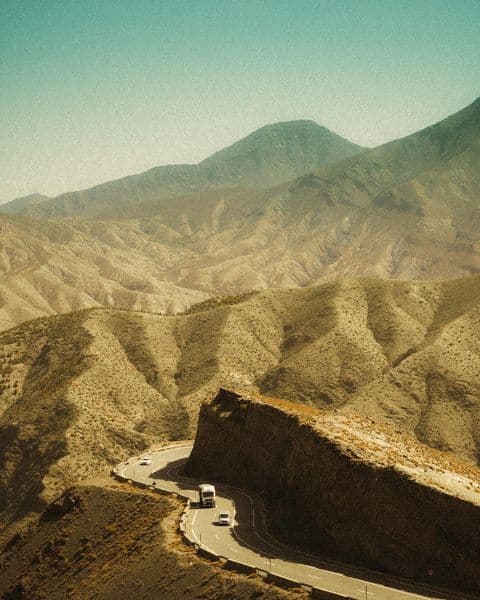 Photo of a mountain landscape in Morocco